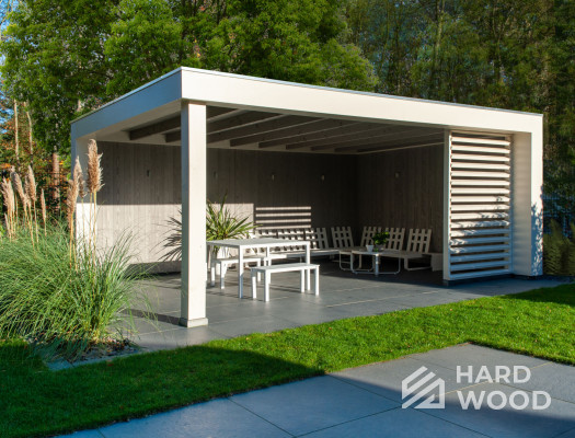 Стильная белая беседка №61 - фото 1705