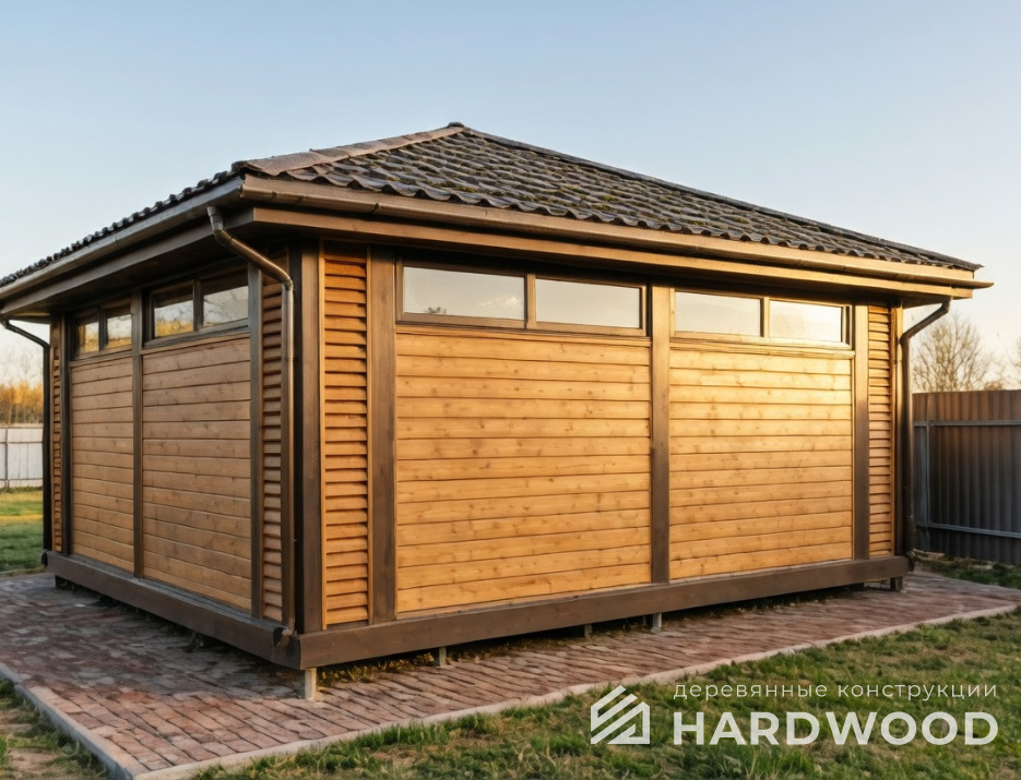 Беседка с четырехскатной крышей №94 - фото 2252