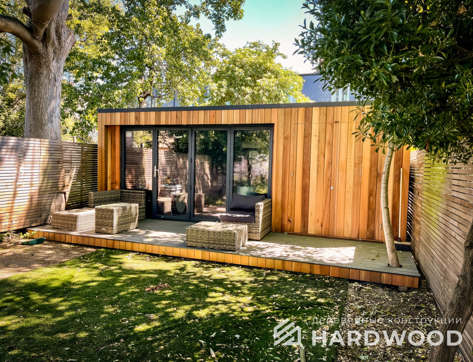 Теплая зимняя беседка угловая №64 - фото 1712